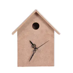 Little Birdie Customizable MDF-Clock Base Birdhouse