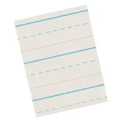 Newsprint Handwriting Paper, Skip-A-Line, Grade 1, 1/2" x 1/4" x 1/4" Ruled Long, 11" x 8-1/2", 500 Sheets