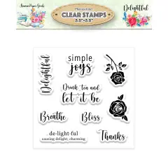 Memory Place Photopolymer Clear Stamps-Delightful