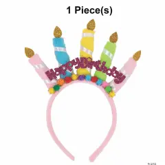Happy Birthday Candles Headband