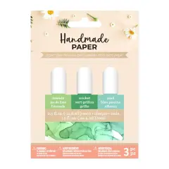 American Crafts Handmade Paper Dye 0.50oz 3/Pkg-Greens