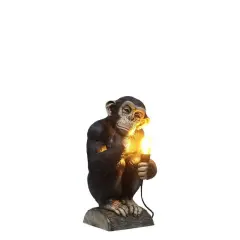 Monkey Chimp Light Table Top Statue