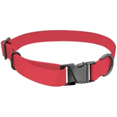 MiMu Large Silicone Dog Collar - Pink 25.5in Stylish Dog Collar with Clasp Buckle