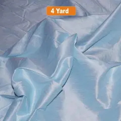 Polyester Silk Fabric Faux Silk Dupioni Fabric Baby Blue