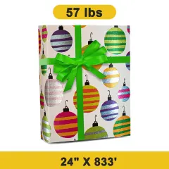 Merry Ornament Gift Wrap Roll 24" x 833' 1 Roll