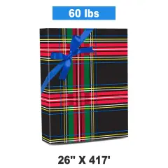 Plaid Christmas Wrapping Paper Rad Plaid 26 '' &times; 417 '