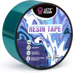 LET'S RESIN Resin Tape,2Inch Wide x 108FT Long Epoxy Tape,Thermal Adhesive Tape,High-Temperature Heat Insulation, Easy Peel, Release Resin Tape for Epoxy Resin Molding, River Tables,Remove Residue