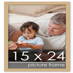 Classic Modern Yellow Picture Frame - UV Acrylic, Foam Board Backing, Hanging Hardware