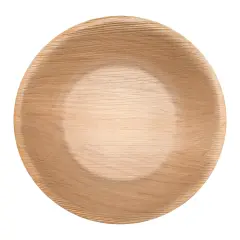 Round Palm Leaf Eco Friendly Disposable Soup Bowls - 13 oz. (100 Bowls)