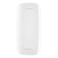 Solid Clear Flat Raised Edge Rectangular Disposable Plastic Plates - 10.6" x 5" (120 Plates)