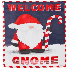 Santa Gnome Christmas Garden Flag 2 Sided Decorative