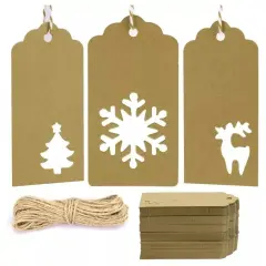 Kitcheniva Christmas Gift Tags With Holes 100 Pcs