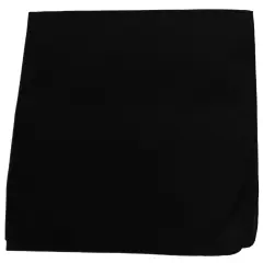 Mechaly Set of 12 Blank Solid Black Bandanas for Men and Women in Dozen
