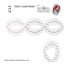 117 Emily's Laurels Pantograph with Blocks by Linda V. Taylor