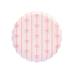 PETAL PINK SIGNATURE BOW SMALL PLATES
