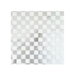 SILVER CHECKER NAPKINS
