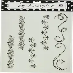 Say It In Crystal Borders Black Diamond