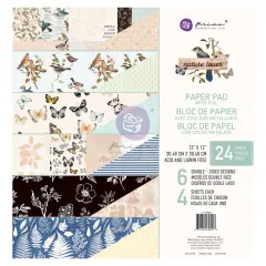 Nature Lover Collection 12x12 Paper Pad - 24 sheets w foil details