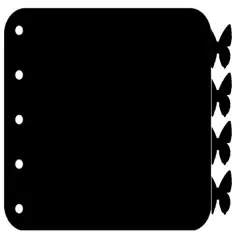 6 6 Clear Butterfly Tabs