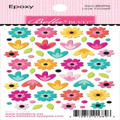 Teen Vibe Caitlyn Epoxy Stickers-Love Yourself