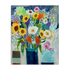 Stupell Industries Bright Sunflowers & Blooms Canvas Wall Art Design by Jill Martin