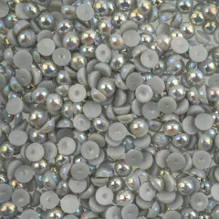 Crystal Lane DIY SS20(5mm) Plastic Pearl Flatback Rhinestones, 575pcs Grey AB