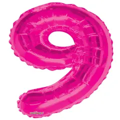 34" Numeral 9 Balloon - Pink, 1ct