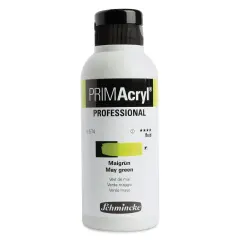 Schmincke Primacryl Professional Fluid Acrylic - May Green, 250 ml bottle