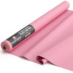 Exquisite Plastic Table Cover Roll &ndash; 40" x 300' Disposable Tablecloth Roll &ndash; Premium Thick 0.5 MIL Plastic Banquet Roll &ndash; Party Table Cover Roll for Events & Catering Pink
