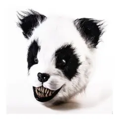 Scary Panda Latex Adult Costume Mask