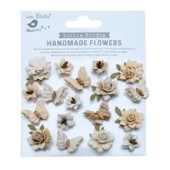 Little Birdie Cloria Paper Flowers 18/Pkg