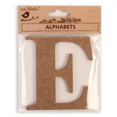 Little Birdie MDF Alphabets Upper Case 4" 1/Pkg-E