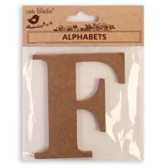Little Birdie MDF Alphabets Upper Case 4" 1/Pkg-F