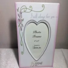 Roman 25 Years Wedding Anniversary Picture Frames - for 4" x 6" Photos - 8" - Club Pack of 24 White