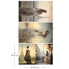 Prima Re-Design Decoupage Decor Tissue Paper-Bridal Bliss