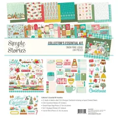Simple Stories Collector's Essential Kit 12"X12" -Snow Pine Lodge