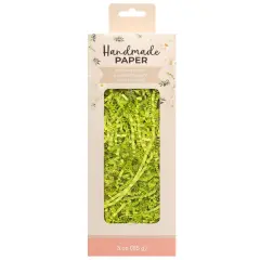American Crafts Handmade Paper Shredded Paper 1lb-Green