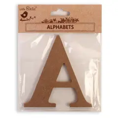 Little Birdie MDF Alphabets Upper Case 4" 1/Pkg-A