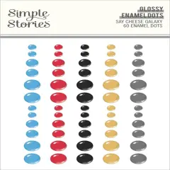 Say Cheese Galaxy Enamel Dots-Glossy