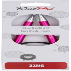 KnitPro-Zing Fixed Circular Needles 32"-Size 15/10mm