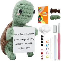 Positive Mini Crochet Animals Kit - Turtle