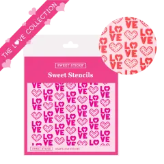 Hearts Love Stencil