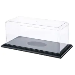 Pioneer Plastics 576CPBASE-UV Clear Plastic Football Display Case (UV Resistant), 15.5" W x 7" D x 6" H