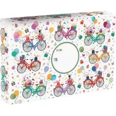 Pack/6: Birthday Bicycles Theme Mailing Box