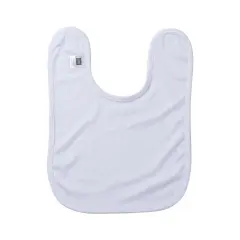 Craft Express 4-Pack Sublimation White Baby Bibs &ndash; Soft Blanks for Custom Gifts