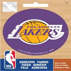 Licensed NBA Los Angeles Lakers Logo On Solid Adhesive Fabric Badge