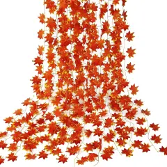 12 Pack 92Ft Fall Leaf Garland - Red