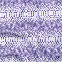 1 Yard Fever Snake Foil Stretch Nylon Spandex Fabric for Dancewear Swimwear Cosplay 56/57 Width Purple Silver