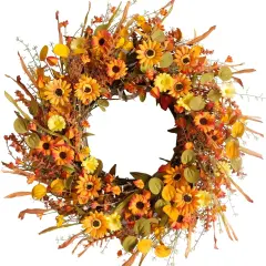 22 Inch Fall Autumn Harvest Wreath