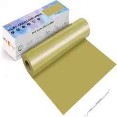 Gold Heat Transfer Vinyl HTV Roll - 12" x 50FT
